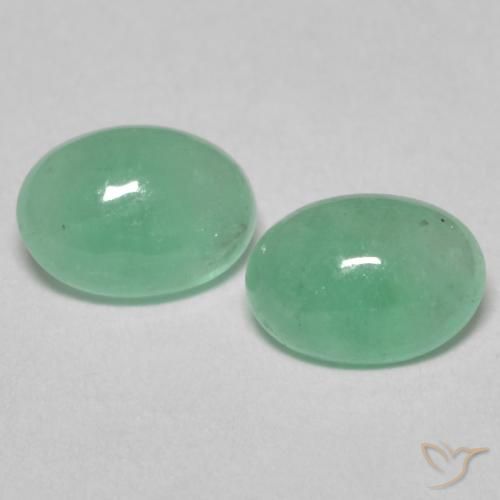 0.95ctw Naturel Vert pistache Émeraude, ovale, Translucide