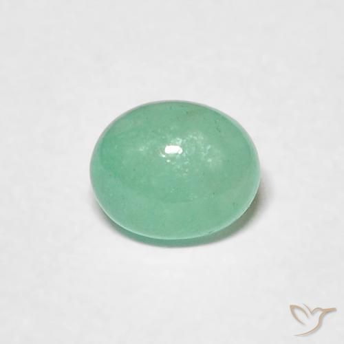 0.58ct Naturel Vert clair Émeraude, ovale, Translucide