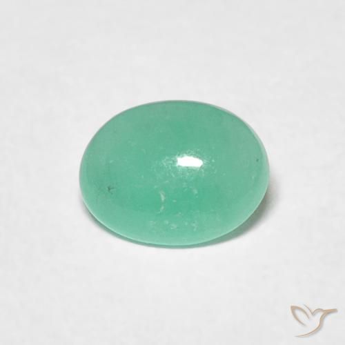 0.55ct Naturel Vert moyen Émeraude, ovale, Translucide