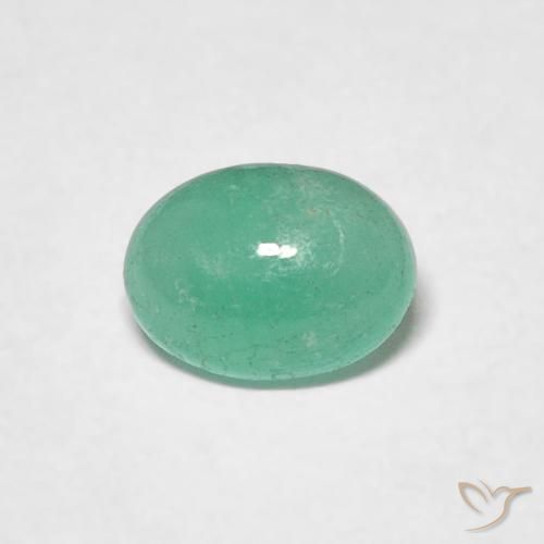 0.50ct Naturel Vert moyen Émeraude, ovale, Translucide