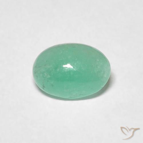 0.49ct Naturel Vert moyen Émeraude, ovale, Translucide