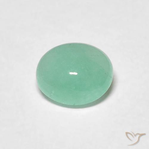 0.54ct Naturel Vert moyen Émeraude, ovale, Translucide, Photo A
