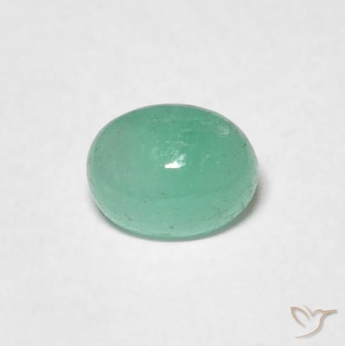 0.50ct Naturel Vert fougère Émeraude, ovale, Translucide