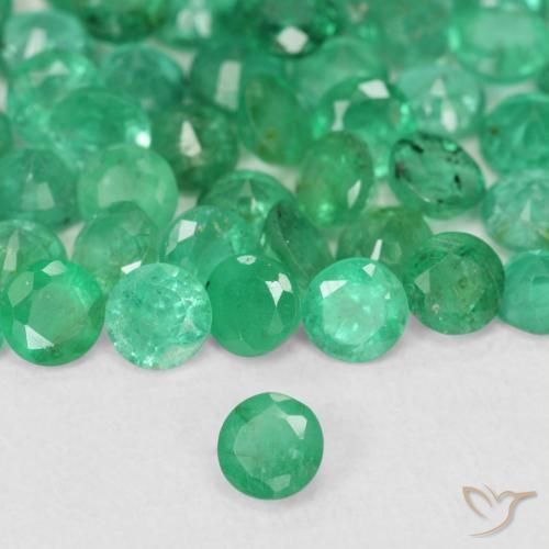 Émeraude Vert clair naturelle Tour, 0.14 ct, SI