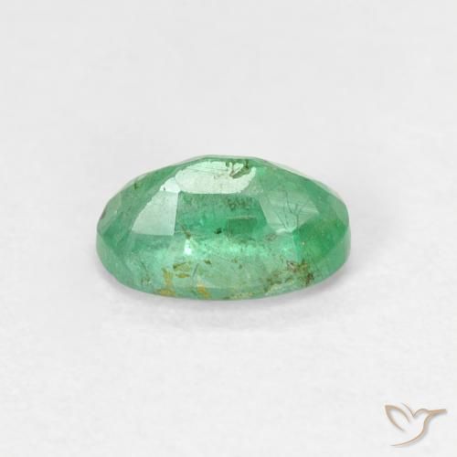 Émeraude Bleu vert naturelle ovale, 0.55 ct, SI