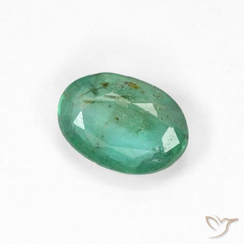 Émeraude Vert frais naturelle ovale, 0.50 ct, SI