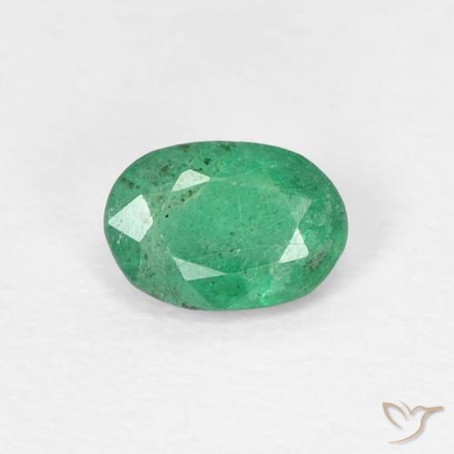 0.42ct Naturel Vert chaud Émeraude, ovale, SI
