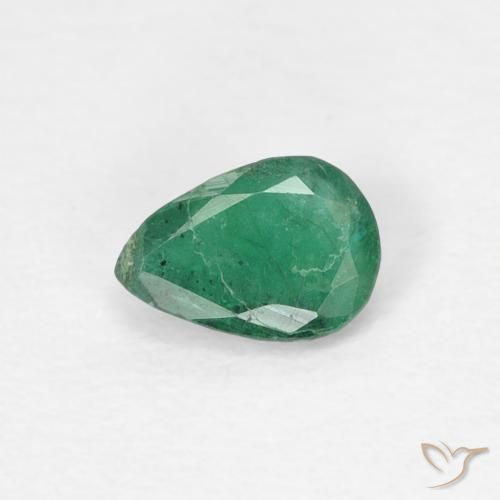0.33ct Naturel Vert moyen Émeraude, En forme de poire, SI