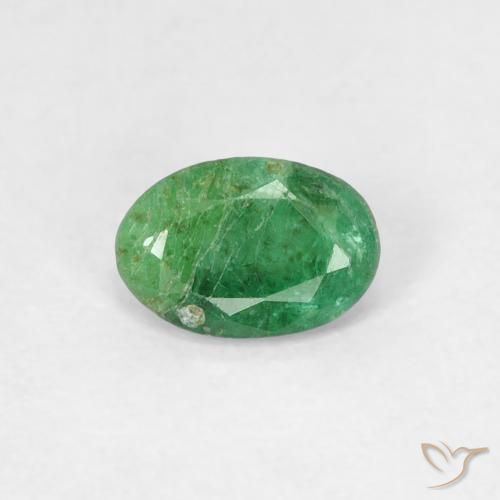 0.37ct Naturel Vert moyen Émeraude, ovale, SI