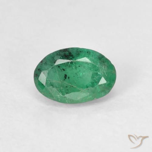 0.48ct Naturel Vert clair moyen Émeraude, ovale, SI