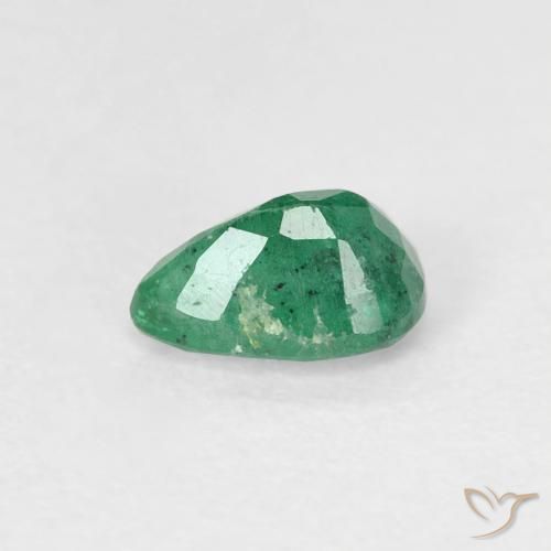 Émeraude Vert clair moyen naturelle En forme de poire, 0.45 ct, SI