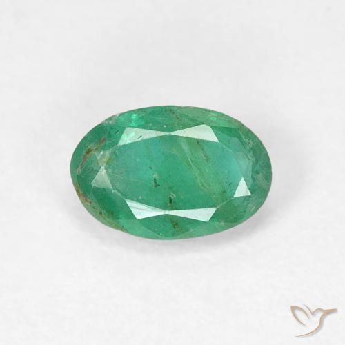 0.48ct Naturel Vert pistache Émeraude, ovale, SI