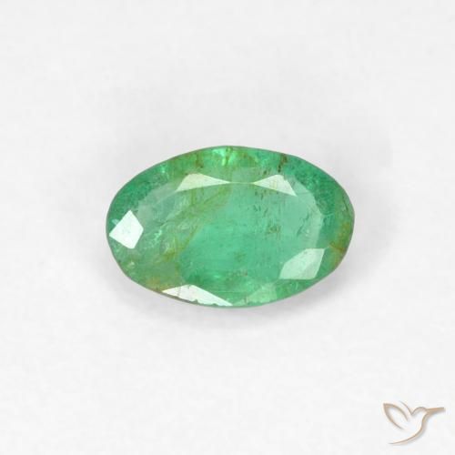 0.29ct Naturel Vert clair Émeraude, ovale, SI