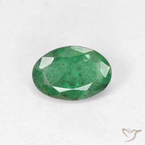 0.36ct Naturel Vert moyen Émeraude, ovale, SI