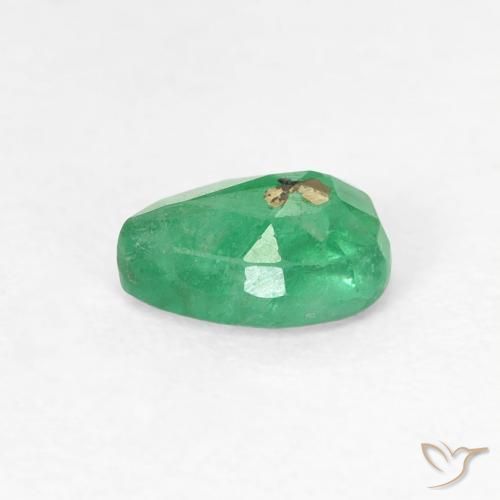 Émeraude vert naturelle en forme de poire, 0,51 ct, SI