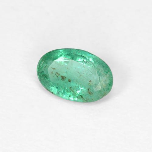 Émeraude Vert frais naturelle ovale, 0.35 ct, SI
