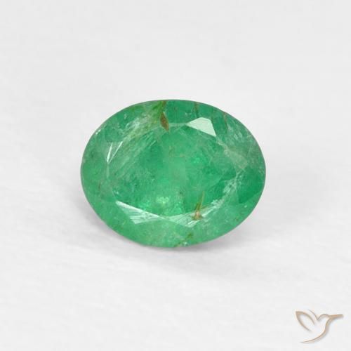 0.40ct Naturel Vert moyen Émeraude, ovale, VS-SI