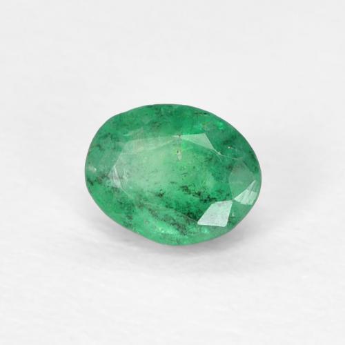 Émeraude Vert moyen naturelle ovale, 0.37 ct, VS-SI