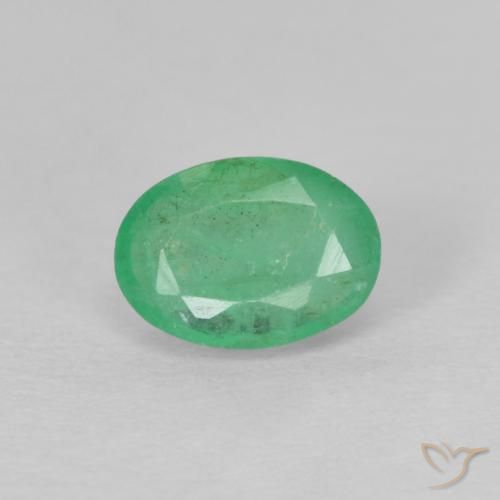 0.49ct Naturel Vert moyen Émeraude, ovale, VS-SI