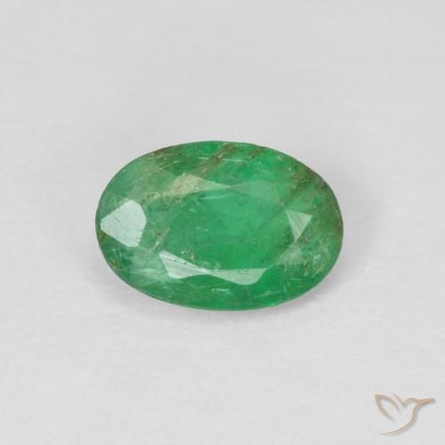 0.40ct Naturel Vert trèfle Émeraude, ovale, VS-SI
