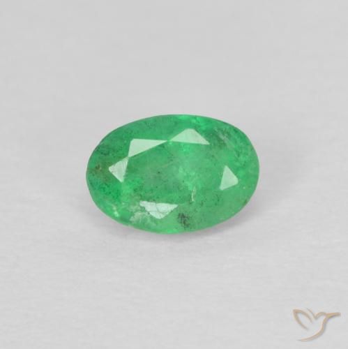 0.23ct Naturel Vert trèfle Émeraude, ovale, VS-SI
