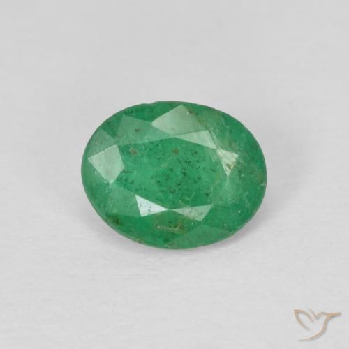 0.60ct Naturel Vert chaud Émeraude, ovale, SI