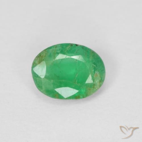 0.29ct Naturel Vert trèfle Émeraude, ovale, VS-SI