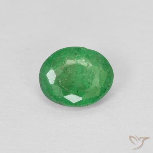 0.28ct Naturel Vert jaunâtre Émeraude, ovale, VS-SI