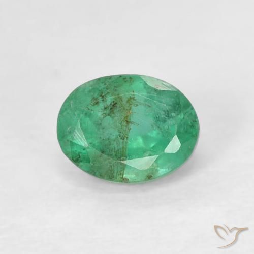 0.47ct Naturel Vert frais Émeraude, ovale, SI