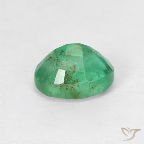 Émeraude Vert frais naturelle ovale, 0.47 ct, SI