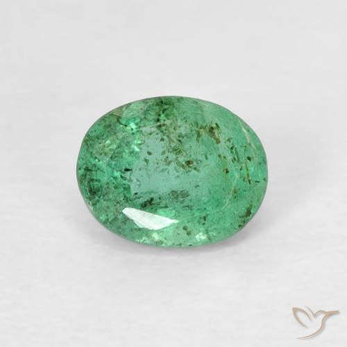 0.38ct Naturel Vert pistache Émeraude, ovale, SI