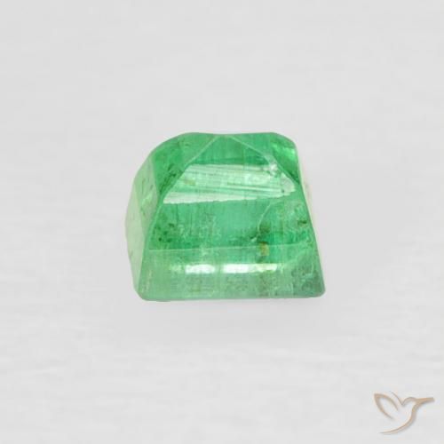 Émeraude Vert jaunâtre naturelle Baquette, 0.19 ct, SI