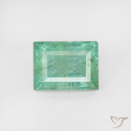 0.27ct Naturel Vert pistache Émeraude, Baquette, SI