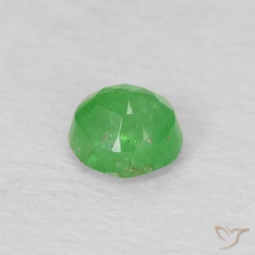 Émeraude Vert jaunâtre pâle naturelle Tour, 0.15 ct, VS-SI