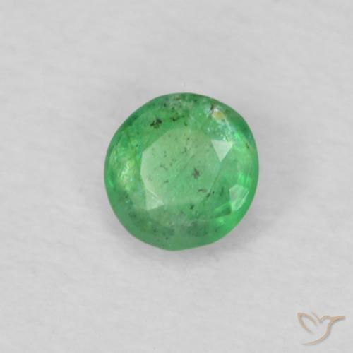 Émeraude Vert clair naturelle Tour, 0.12 ct, VS-SI