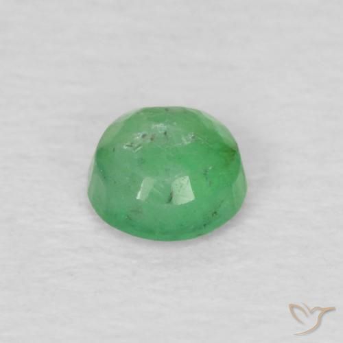 Émeraude Vert jaunâtre naturelle Tour, 0.16 ct, VS-SI