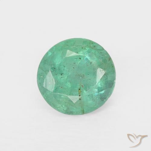 0.25ct Naturel Bleu vert Émeraude, Tour, VS