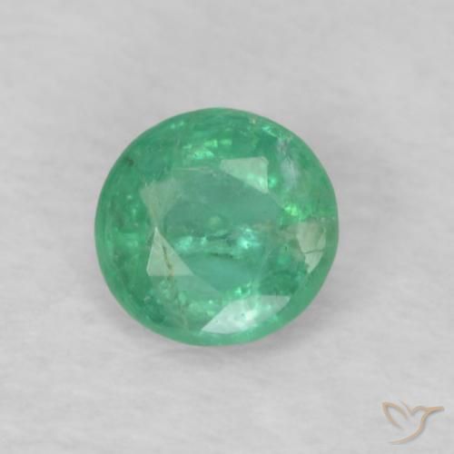 Émeraude Bleu vert naturelle Tour, 0.15 ct, VS-SI