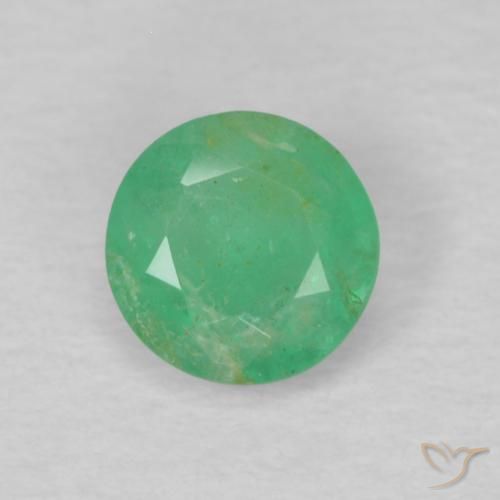 0.27ct Naturel Vert jaunâtre Émeraude, Tour, VS-SI