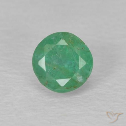 0.30ct Naturel Vert moyen Émeraude, Tour, VS-SI