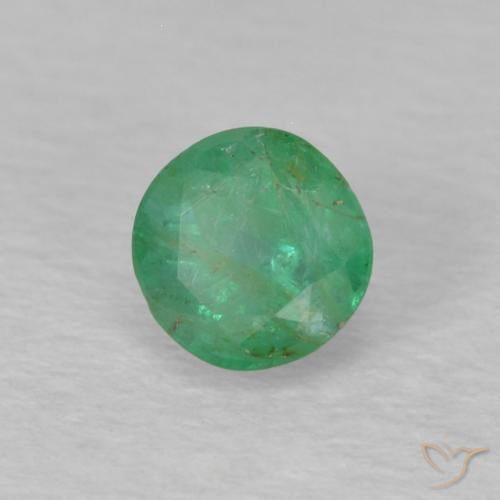 Émeraude Vert moyen naturelle Tour, 0.30 ct, VS-SI