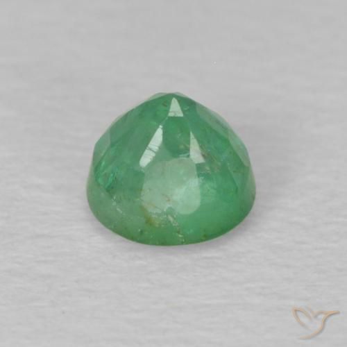 Émeraude Vert moyen naturelle Tour, 0.30 ct, VS-SI