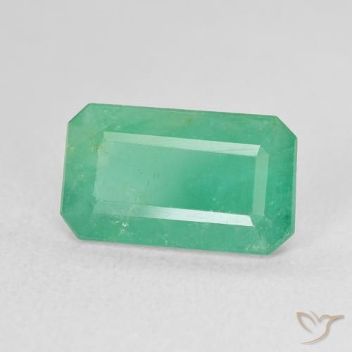 Émeraude Bleu vert naturelle Octogone / coupe Émeraude, 3.66 ct, SI