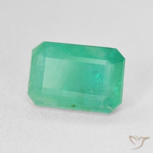 Émeraude Bleu vert naturelle Octogone / coupe Émeraude, 3.46 ct, SI