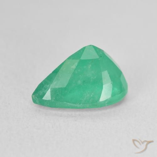 Émeraude vert naturelle en forme de poire, 2,22 ct, SI