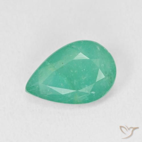 2.48ct Naturel Vert Électrique Émeraude, En forme de poire, SI