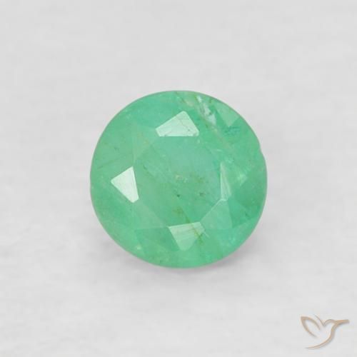 0.16ct Naturel Menthe verte Émeraude, Tour, SI