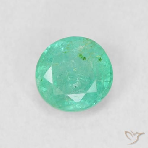 0.18ct Naturel Vert clair Émeraude, Tour, SI
