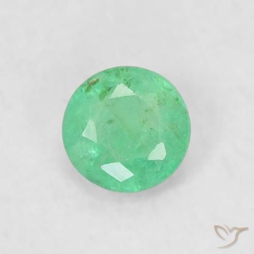 0.17ct Naturel Menthe verte Émeraude, Tour, SI