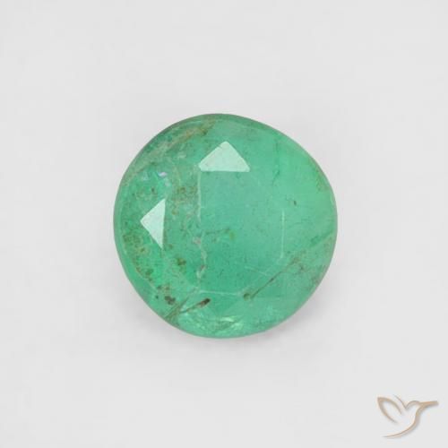 0.16ct Naturel Vert moyen Émeraude, Tour, SI
